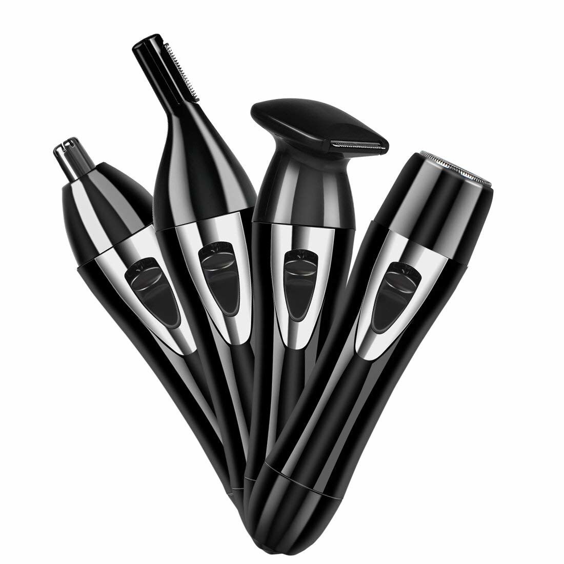 Set ingrijire Corporala 4in1 Personal Care Epilator, Shaver, Trimmer Nas Sprancene Urechi Reincarcare USB, Black
