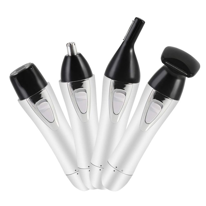 Set ingrijire Corporala 4in1 Personal Care Epilator, Shaver, Trimmer Nas Sprancene Urechi Reincarcare USB, White