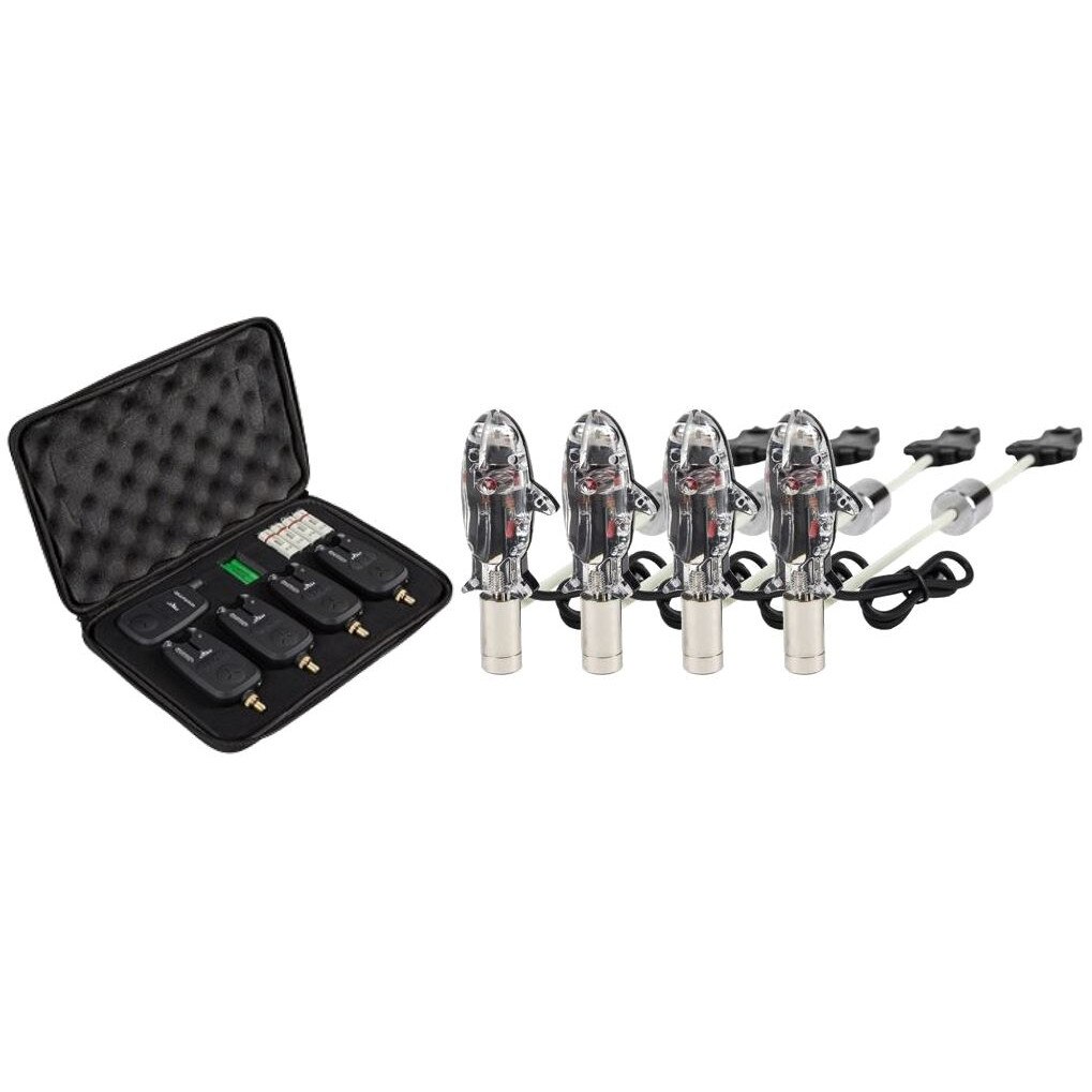 Set 4 avertizori cu statie, model nou si Set 4 Swingere, model nou, forma de peste