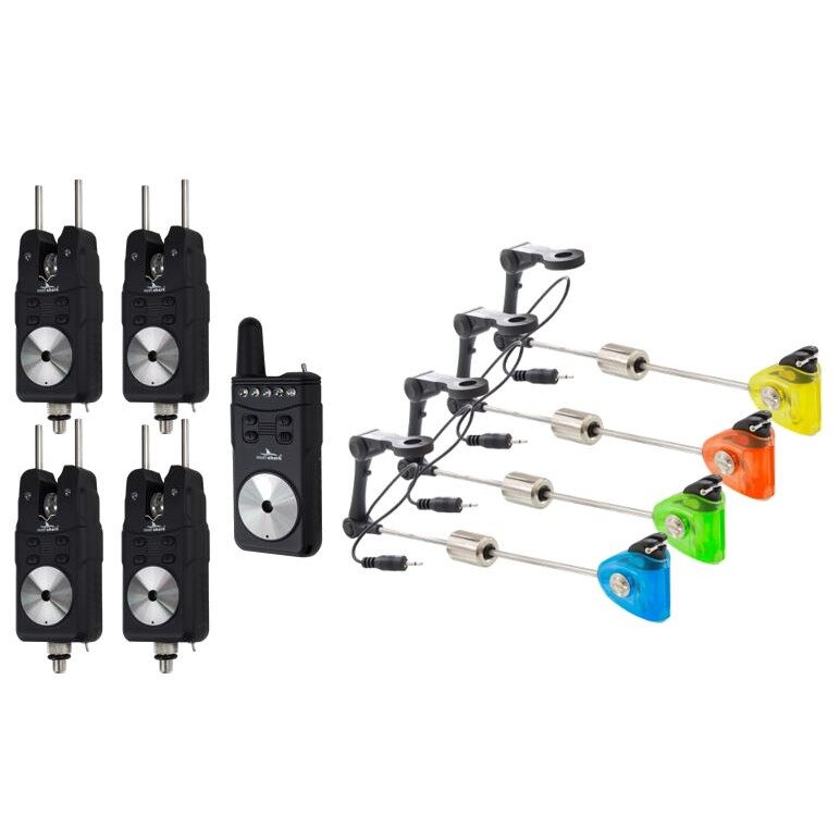 Set 4 avertizori cu statie, cu snagbar si Set 4 swingere, cu iluminare color