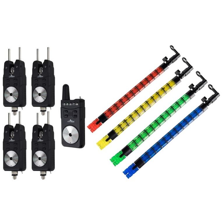 Set 4 avertizori cu statie, cu snagbar si Set 4 Swingere, Flex, model nou,in 4 culori