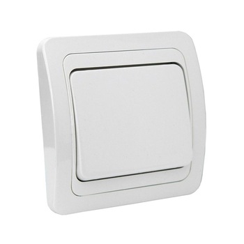 Intrerupator simplu iMKⓇ cap scara, incastrat, ceramica, rama inclusa, alb, AN Intrerupator simplu iMKⓇ cap scara, incastrat, ceramica, rama inclusa, alb, AN