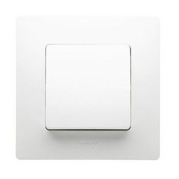 Intrerupator simplu iMKⓇ incastrat, 10 A, clasic, alb, AN Intrerupator simplu iMKⓇ incastrat, 10 A, clasic, alb, AN