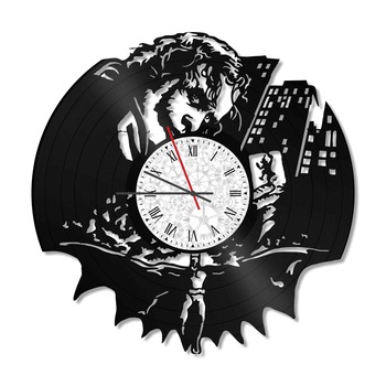 Ceas de perete Vintage din vinil Revival Vinyl Wall Clock Batman vs Joker Ceas de perete Vintage din vinil Revival Vinyl Wall Clock Batman vs Joker
