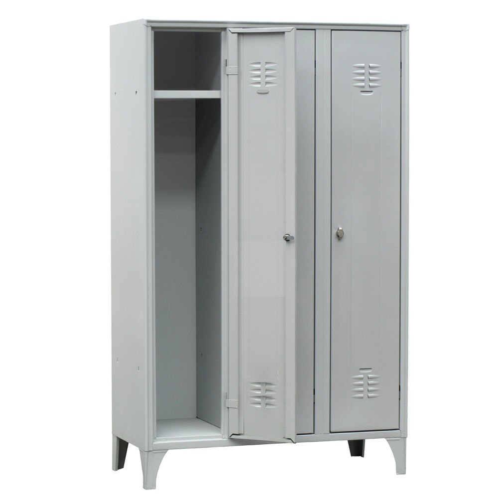 Vestiar metalic cu picioare si 3 usi 116/03, 900x500x1800 mm (LxlxH), Italia