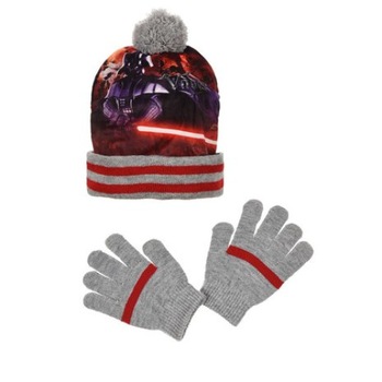 Set Caciula si manusi,Star Wars,gri,52 cm Set Caciula si manusi,Star Wars,gri,52 cm