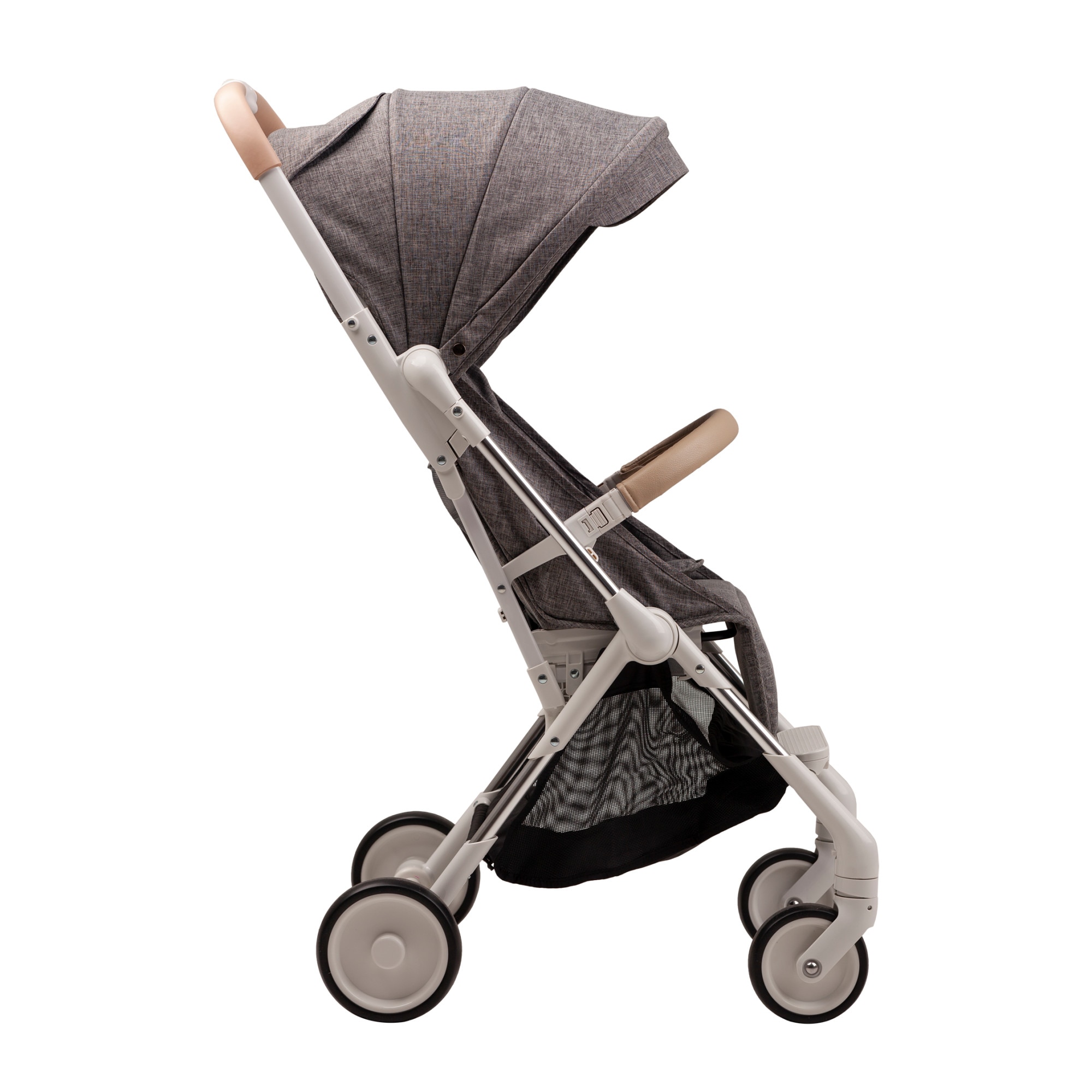 Carucior Bebumi Spotlight cu LED, culoare gri