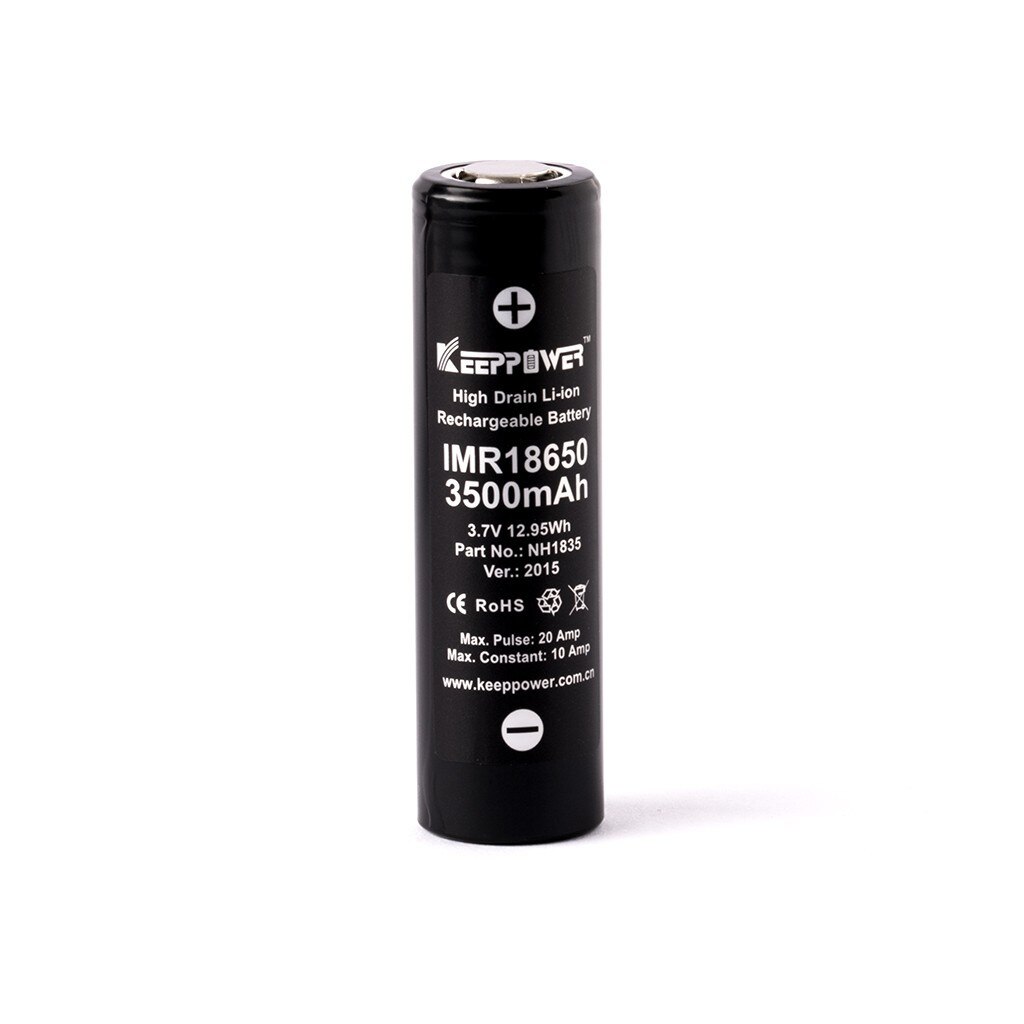 Acumulator Keeppower High Drain IMR18650 3500mAh 20A, 3,6V - 3,7V Li-Ion Flat Top