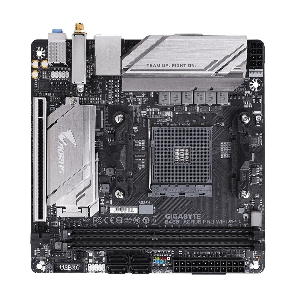 Placa de baza Gigabyte B450 I AORUS PRO WIFI 1.0 M, AM4, DDR4-3200, USB 3.1+Type C, DVI-D/HDMI
