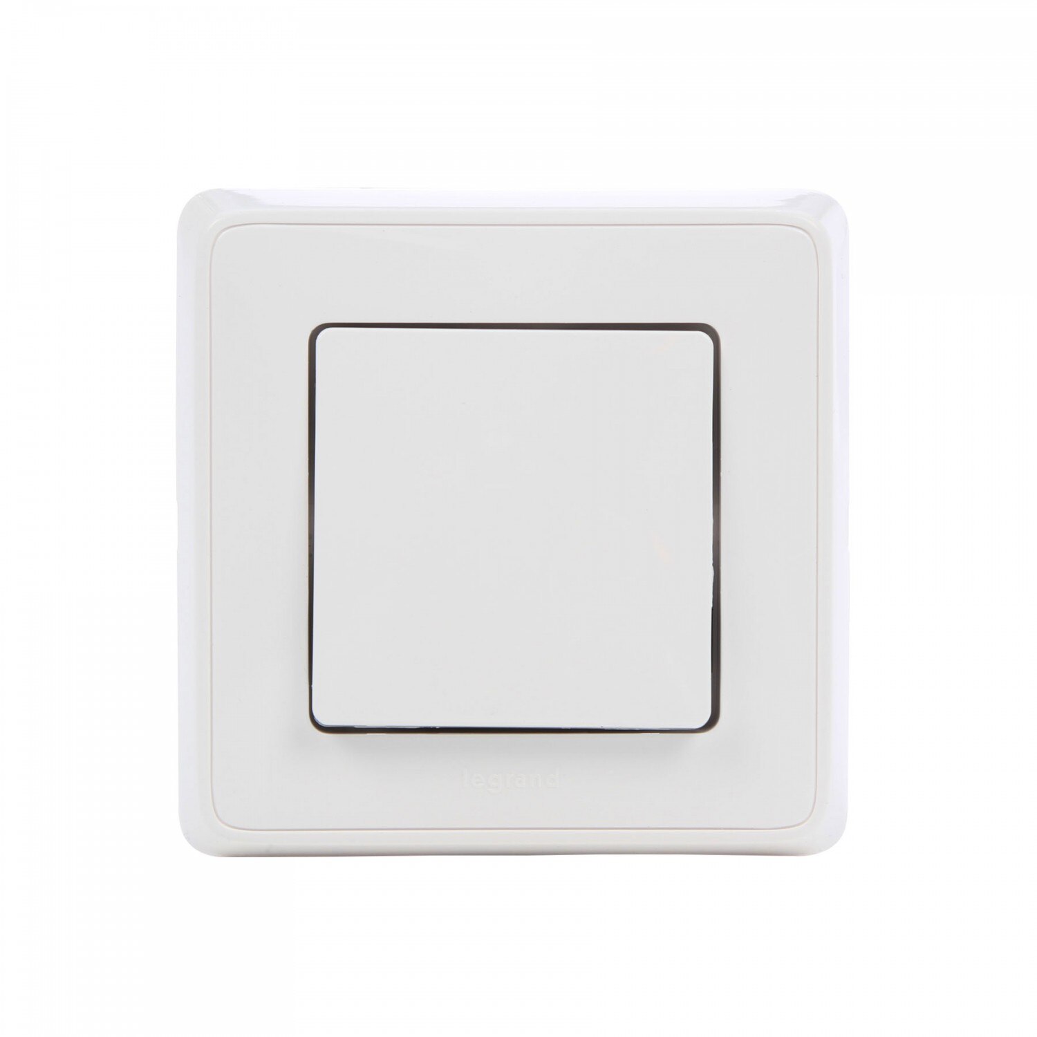 Intrerupator simplu iMKⓇ curent nominal 10 A, incastrat, rama inclusa, alb, AN