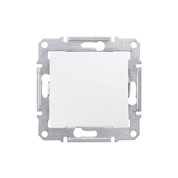 Intrerupator cu revenire, Schneider Electric, incastrat, 10A, alb Intrerupator cu revenire, Schneider Electric, incastrat, 10A, alb