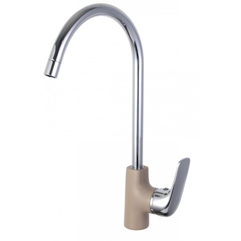 Baterie bucatarie inalta finisaj crom granit bej BKL 468 Kuchinox Baterie bucatarie inalta finisaj crom granit bej BKL 468 Kuchinox