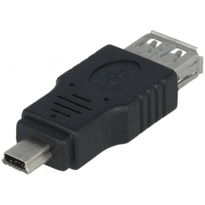 Adaptor OTG USB 2.0 A mama la 5 pini mini B tata pentru case de marcat