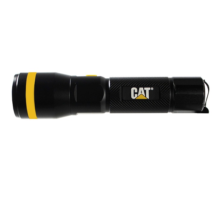 Фенер CAT CT2500, LED, 100m, 300lm, 3x AAA, Черен
