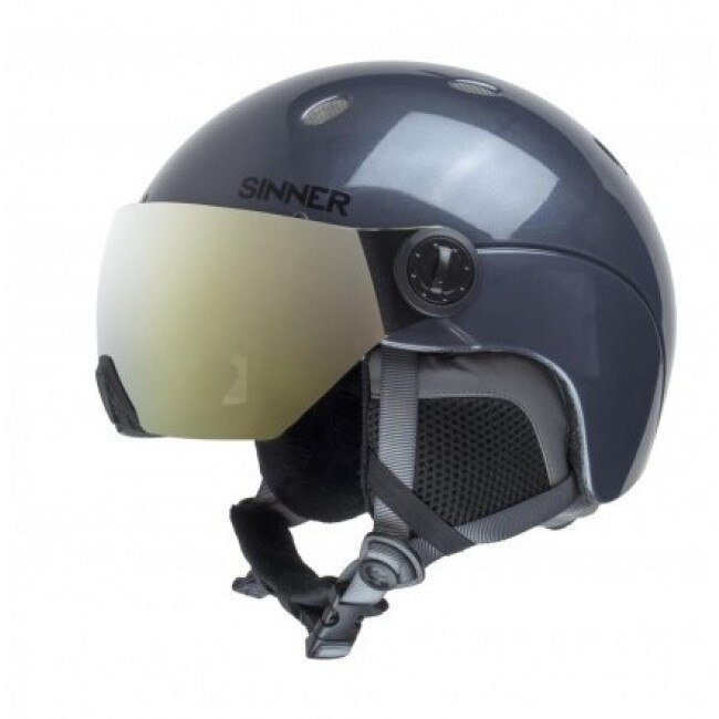 Casca Sinner Titan Visor Metallic Dark Grey L pentru adulti