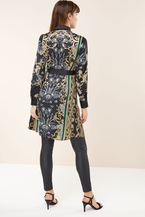NEXT, Rochie dreapta tip camasa cu model, Multicolor, 8