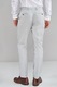 NEXT, Pantaloni eleganti slim fit cu aspect texturat, Gri deschis, 36L