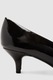 NEXT, Pantofi de piele ecologica cu toc kitten, Negru, 4