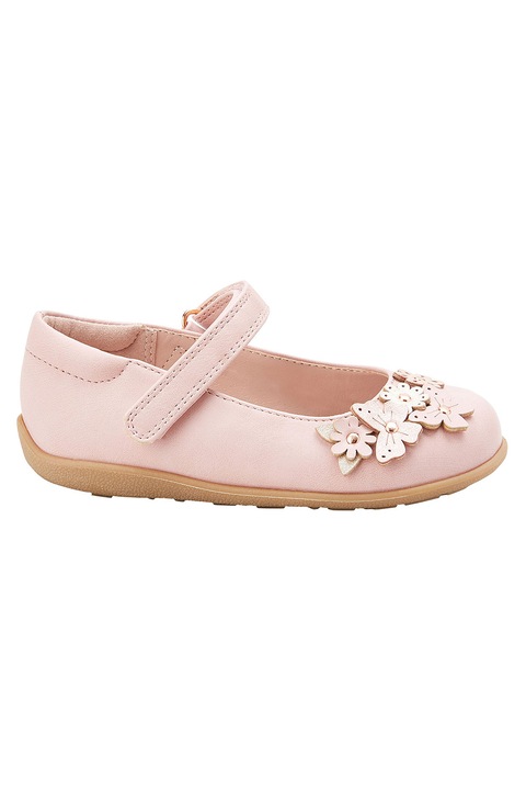 NEXT, Pantofi Mary Jane de piele ecologica, Roz pal, 24.5 EU