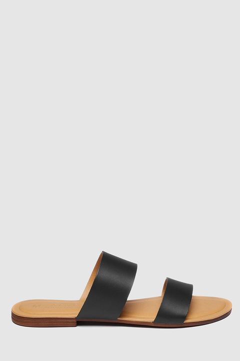 NEXT, Papuci de piele, Negru, 7