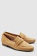 NEXT, Pantofi loafer de piele intoarsa, Galben mustar, 4-WIDE