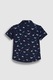 NEXT, Camasa cu maneci scurte si imprimeu grafic, Bleumarin, 12-18M Standard