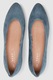 NEXT, Pantofi de piele intoarsa cu varf migdalat, Albastru prafuit, 8-WIDE