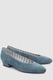 NEXT, Pantofi de piele intoarsa cu varf migdalat, Albastru prafuit, 8-WIDE