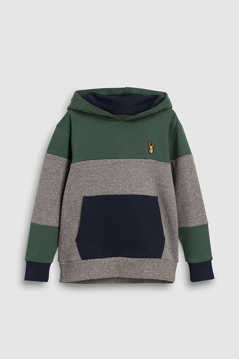 NEXT, Hanorac cu buzunar frontal, Gri/Verde, 7Y Standard