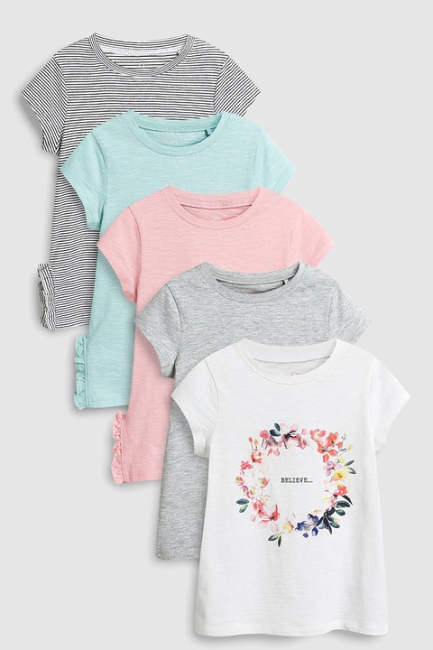 NEXT, Set de tricouri - 5 piese, Multicolor, 15Y Standard