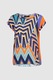 NEXT, Bluza cu maneci scurte si imprimeu abstract, Multicolor, 20