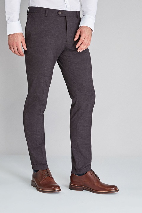 NEXT, Pantaloni eleganti cu croiala skinny, Rosu inchis, 34R