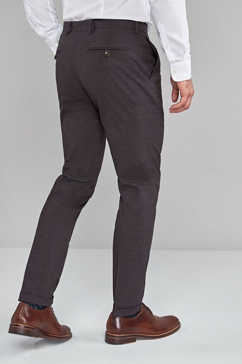 NEXT, Pantaloni eleganti cu croiala skinny, Rosu inchis, 34R