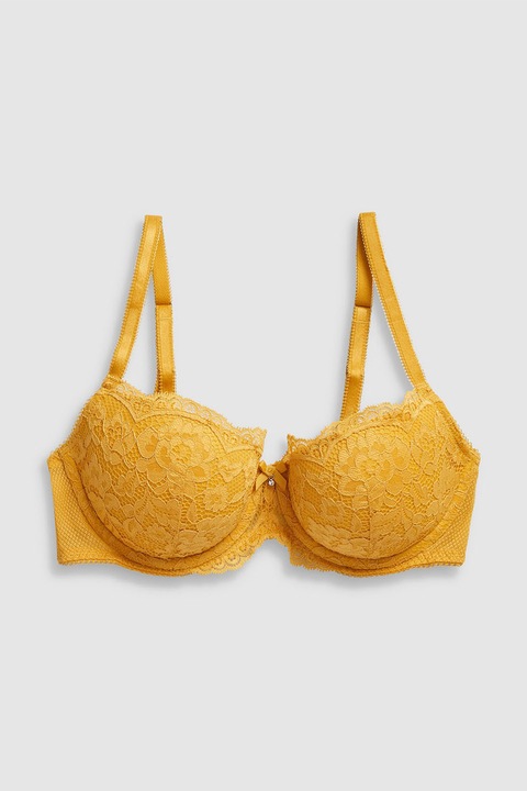 NEXT, Sutien balconette cu burete subtire Phoebe, Ocru, 36DD