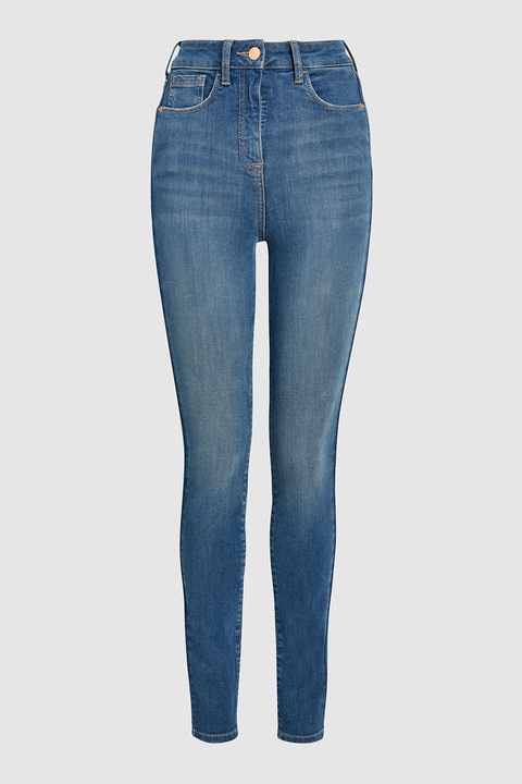 NEXT, Blugi skinny Hypercurve, Albastru, 8L