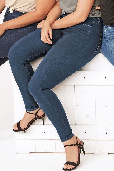 NEXT, Blugi skinny Hypercurve, Albastru, 8L