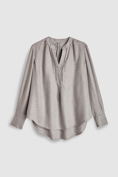 NEXT, Bluza tip tunica cu terminatie rotunjita, Gri, 6