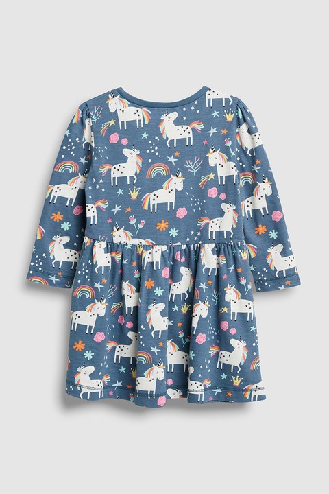 NEXT, Rochie evazata cu model inorog, Multicolor, 3-4Y Standard