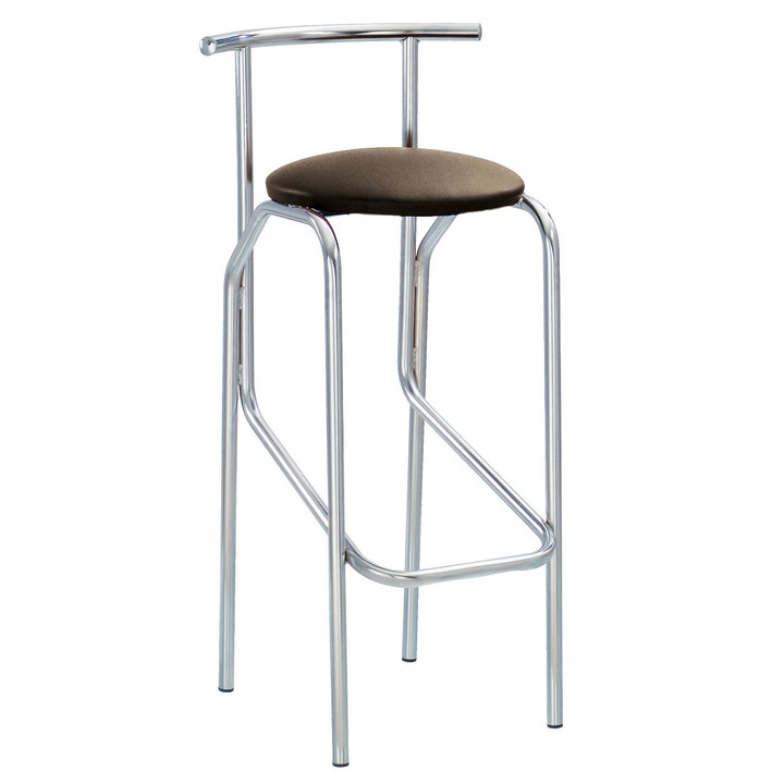 Scaun bar cafenea Borneo Wenge piele ecologica