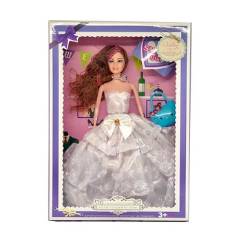 Papusa Barbie , alba, 15cm Papusa Barbie , alba, 15cm