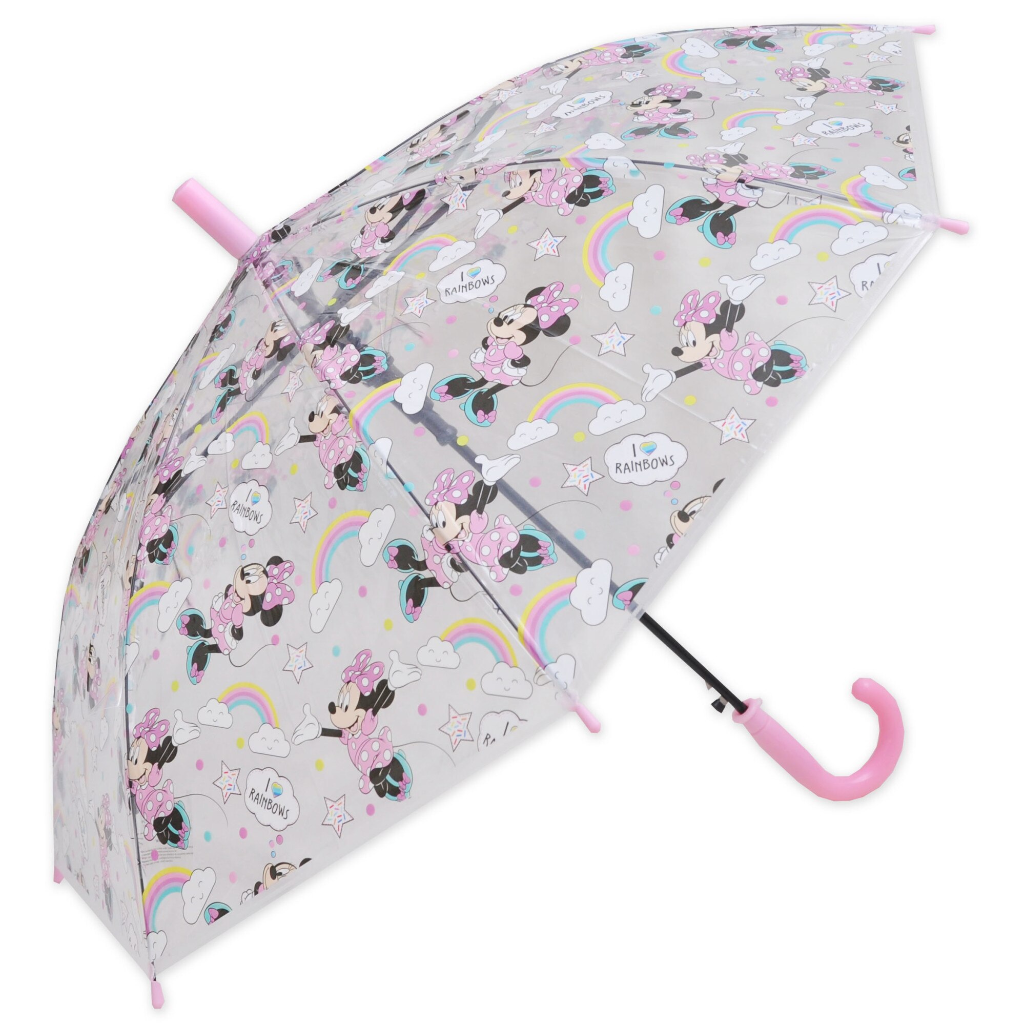 Umbrela automata, Minnie Mouse, Smile, roz