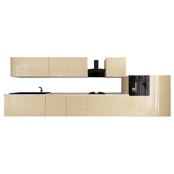 Set Mobila Bucatarie Modulara EVORA 5 , MDF CAPPUCCINO Lucios, 4.8 m Set Mobila Bucatarie Modulara EVORA 5 , MDF CAPPUCCINO Lucios, 4.8 m