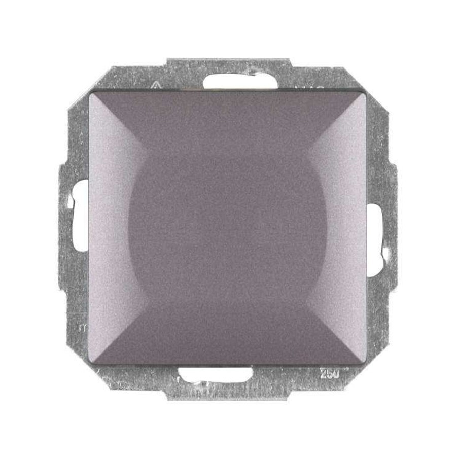 Intrerupator cap scara simplu, iMK®, incastrat, antracit, violet