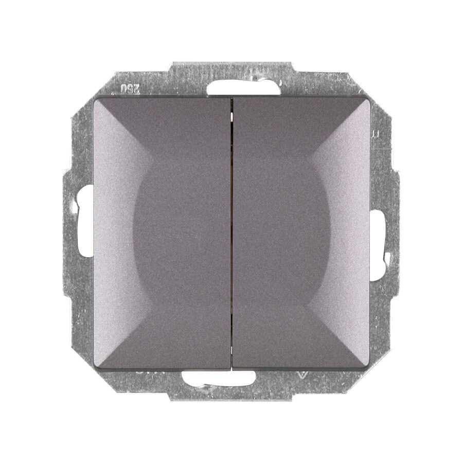 Intrerupator dublu Abex, incastrat, antracit