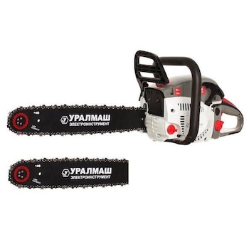 Drujba Ruseasca UralMash Originala - 3.54 CP, 2 Lame, 2 Lanturi + Bujie de rezerva, Model 2020 Drujba Ruseasca UralMash Originala - 3.54 CP, 2 Lame, 2 Lanturi + Bujie de rezerva, Model 2020