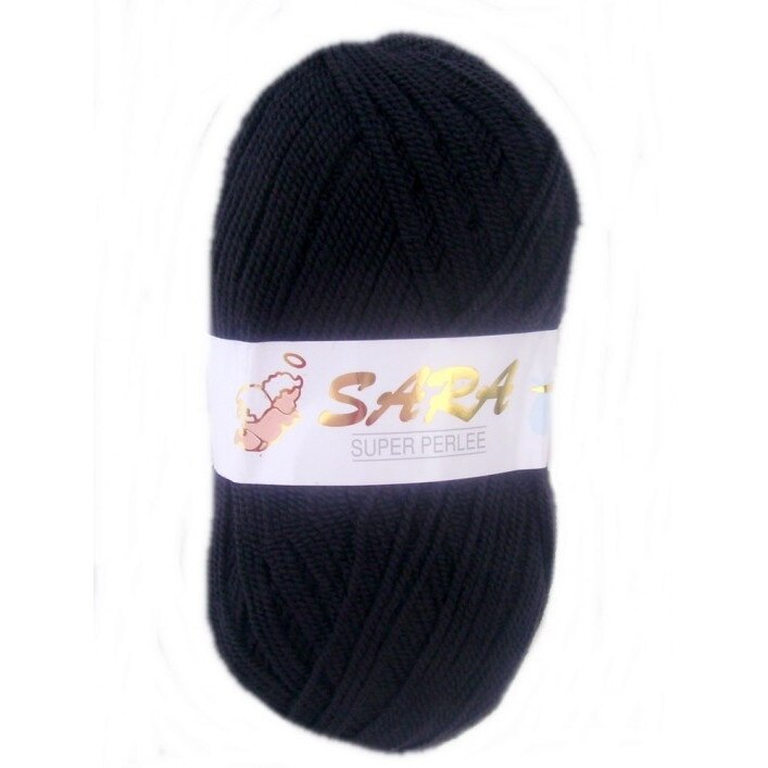 Pachet fir tricotat Rosa Sara 30, 5 bobine, acril 100%, 500 g/pachet, culoare negru