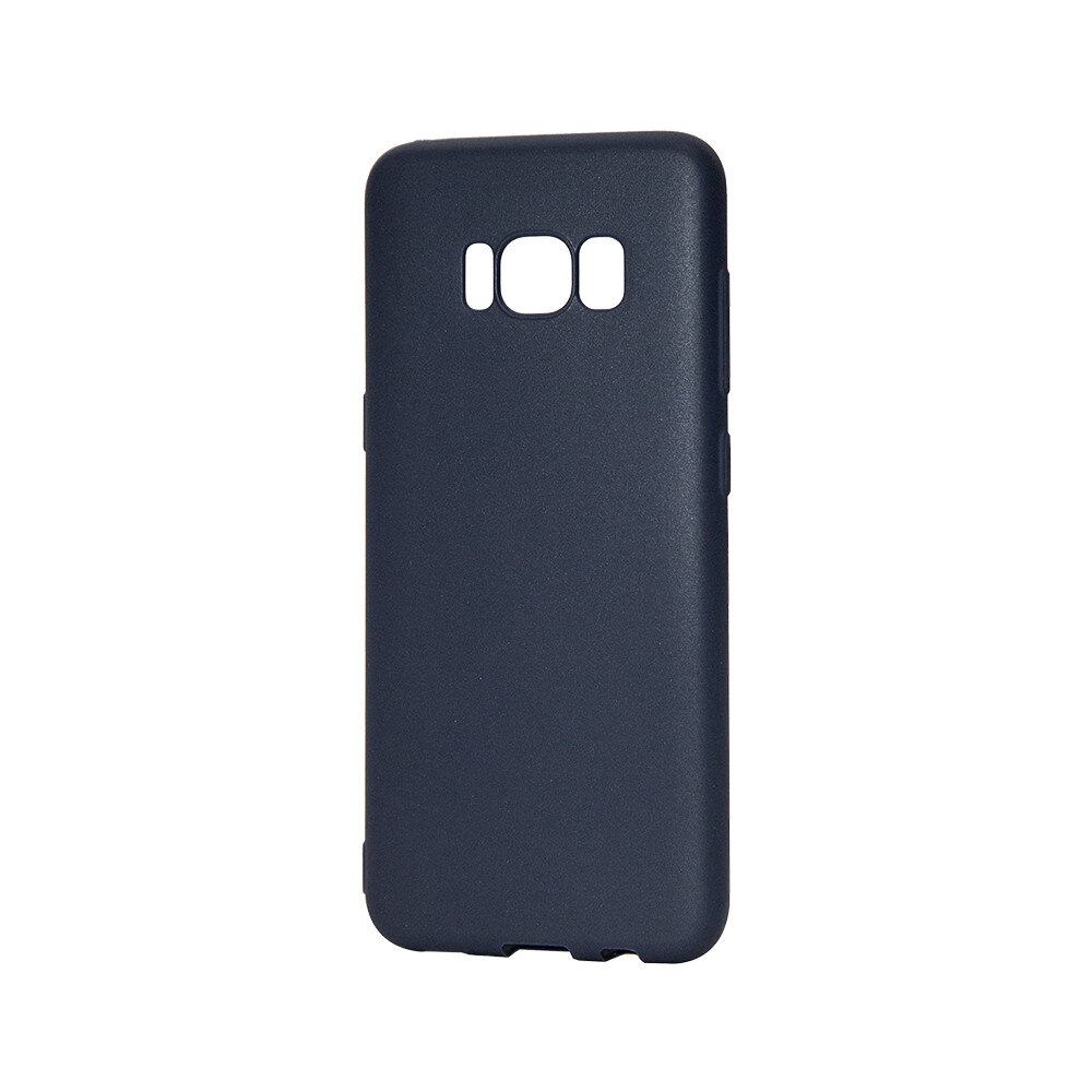 Husa silicon Lemontti Silky pentru Samsung Galaxy S8 Plus G955, Albastru
