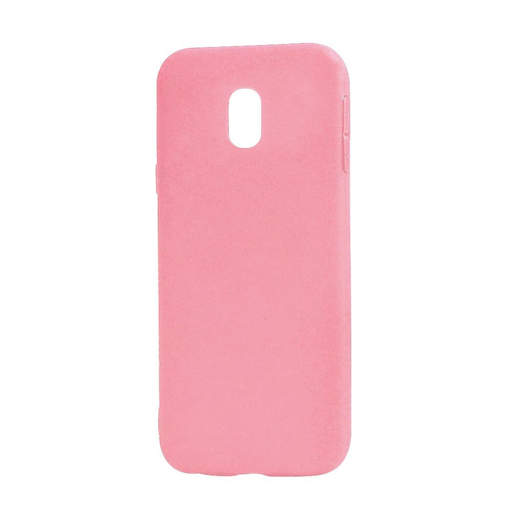 Husa silicon Lemontti Silky pentru Samsung Galaxy J7 2017, Roz