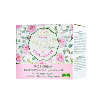 Crema de zi cu Ulei de Trandafiri si Acid Hialuronic 50 ml Crema de zi cu Ulei de Trandafiri si Acid Hialuronic 50 ml