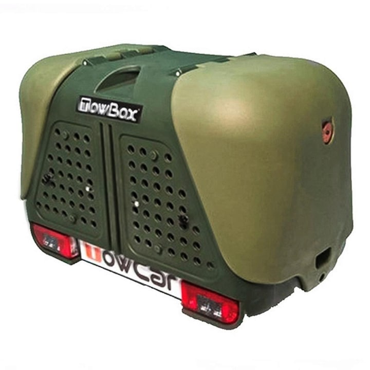 Cutie portbagaj transport animale de companie/vanatoare Towbox V2 DOG Verde